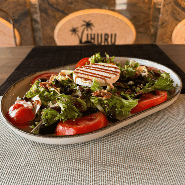 Ensalada de queso de cabra