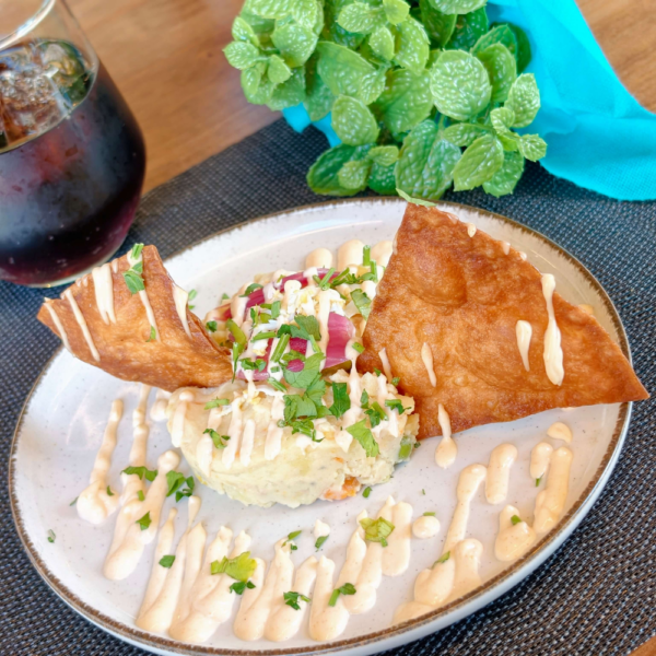 Ensaladilla con tortitas