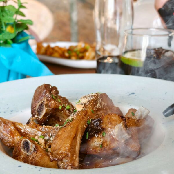 Costillas con salsa asiática ahumadas